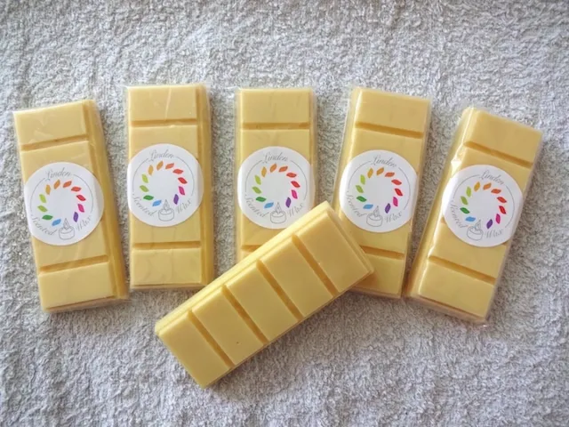 Linden Waxmelts GOLDEN ORCHID Lenor waxmelt geur - Linden - handgemaakt - 100% sojawax - aromatic - voor geurbrander - huisparfum lichtgeel