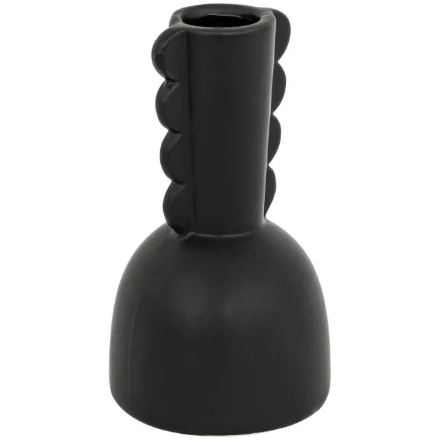 Atmosphera Créateur d'intérieur® Design keramische bloemenvaas HIND Noir