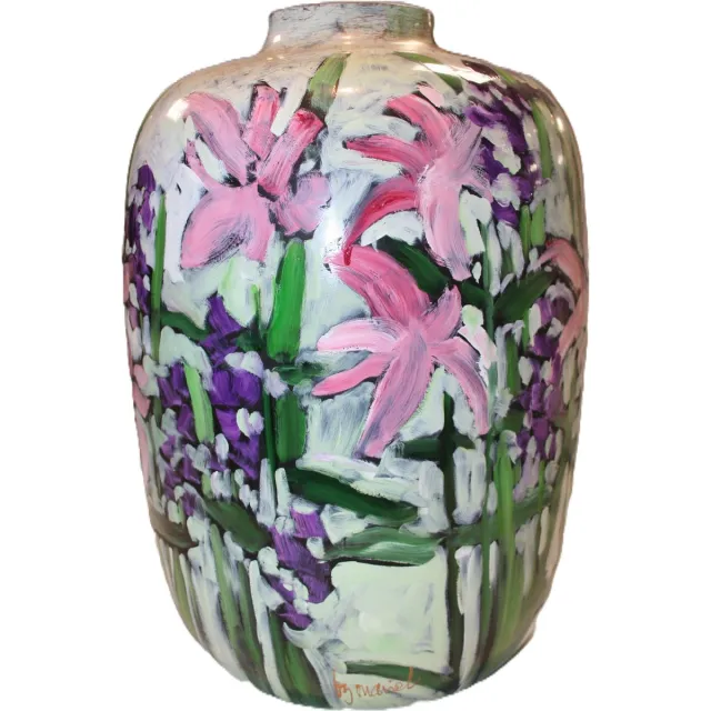 By Mariel Vaas - glas - multicolour - D30 x H50 cm - Opening 10 cm Wit
