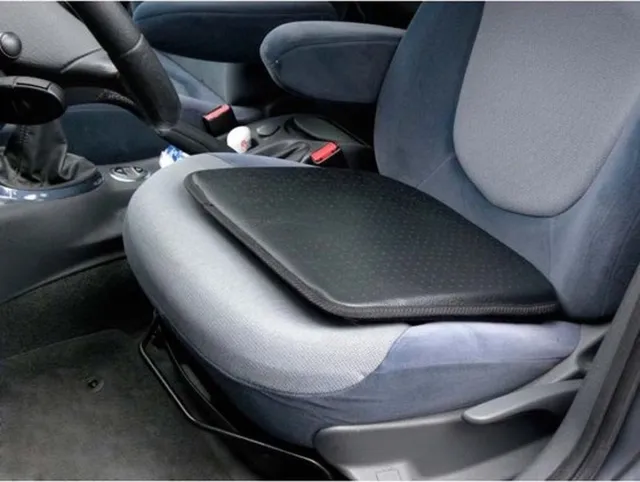 Carpoint Luxe zitkussen Leather Look zwart