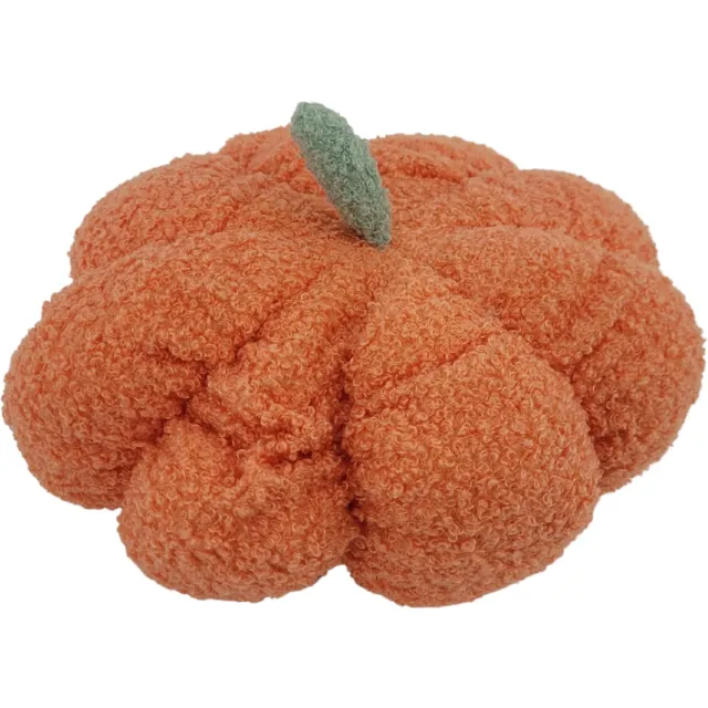 Happy Happenings Kussen Pompoen - Oranje - 30 cm - Halloween Sierkussen - Knuffel - Herfst Decoratie - Zacht Wol - Woonkamer Slaapkamer