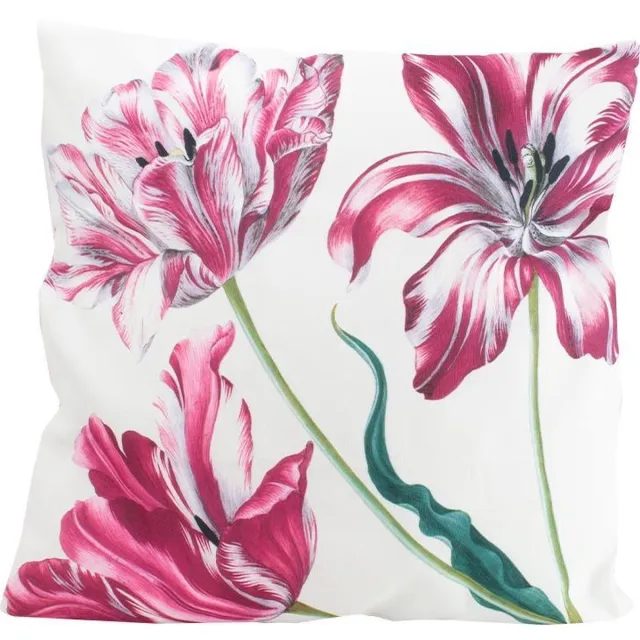 Lanzfeld (museumwebshop.com) Kussenhoes, 45x45 cm, Merian, Drie Tulpen multi