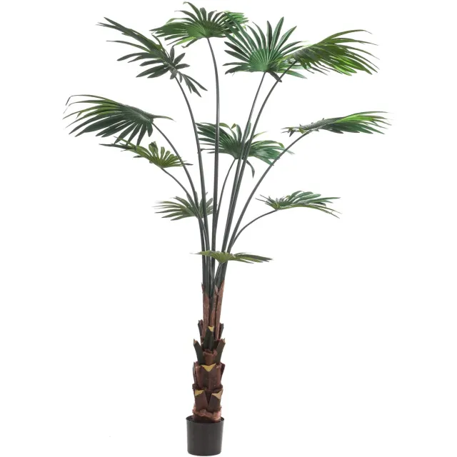 Emerald Kunstplant Livistona Palm 180cm - Kunstplant voor binnen Groen