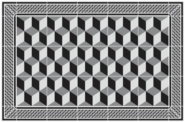 Atmosphera Créateur d'intérieur® Vinylmat MOSAIQUE noir
