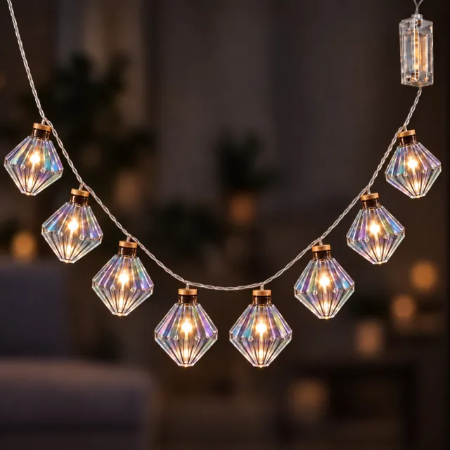 EasyMart Kerstverlichting – 8 LED-Lampjes – 1,4 m – Warm Wit – Kerstboomverlichting – Kerstdecoratie voor Raam, Vensterbank en Kerstboom – Kerstversiering – Winterdecoratie – Cadeau voor de Feestdagen – Werkt op 2x AA Batterijen