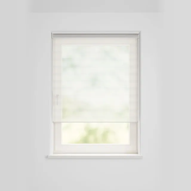 HEMA Duo Rolgordijn Lichtdoorlatend Uni Basic Wit (wit)