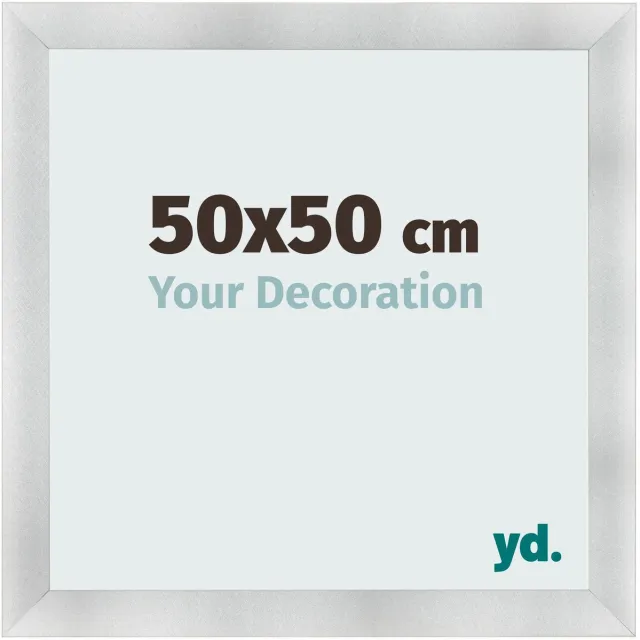 yd. Your Decoration - Fotolijst 50x50 cm - MDF - Aluminium Geborsteld - Pisa