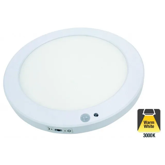 BlinQ Led Plafonniere met bewegingssensor 18w - Ø220mm - 1350 Lumen - 3000K Warm Wit - IP20