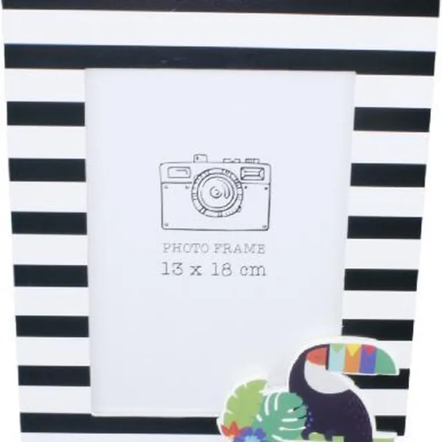 Redhart Fotolijst Toekan - Zwart/Wit - 13x18cm