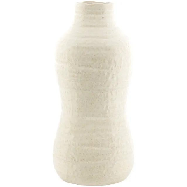 homebound by ky Aardewerk vaas curve beige Off-white