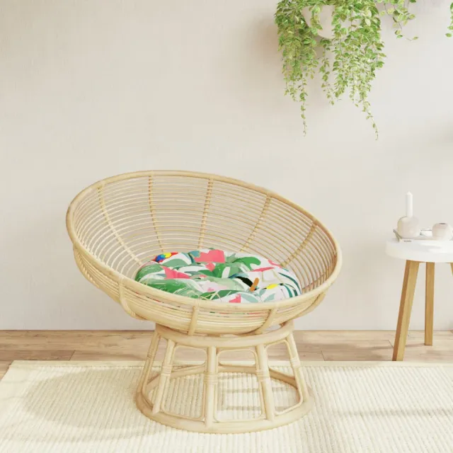 vidaXL Kussen rond Ø 60x11 cm oxford stof meerkleurig