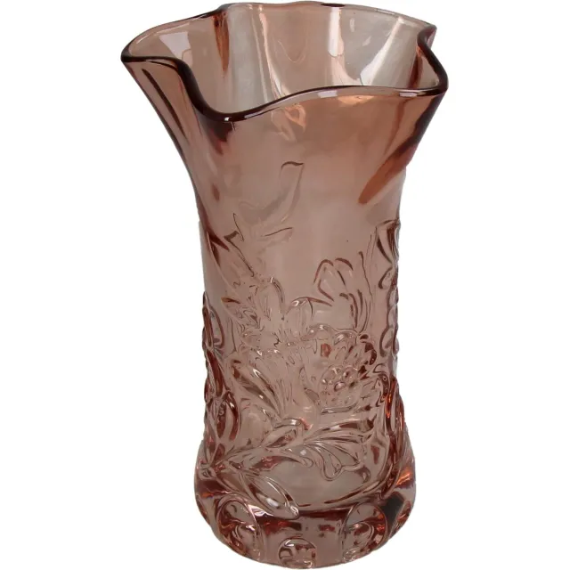 HD Collection Vaas Glas Oranje 13,5x13,5x23cm Orange