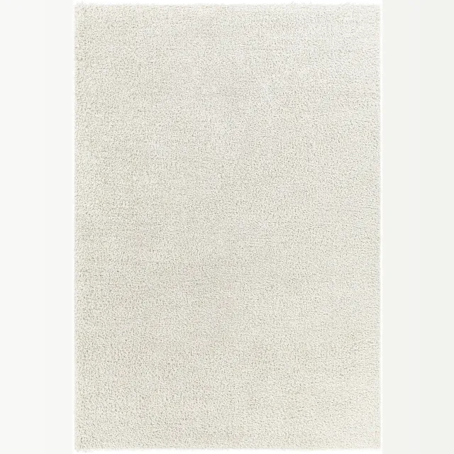 Surya Claire vloerkleed shaggy hoogpolig effen lichtbeige