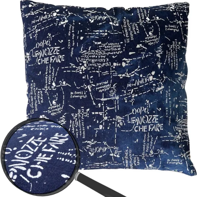 MCW Decoratief Kussen - Bankkussen Sierkussen - Woonkamer Decoratie - Glanseffect - 45x45cm - Blauw