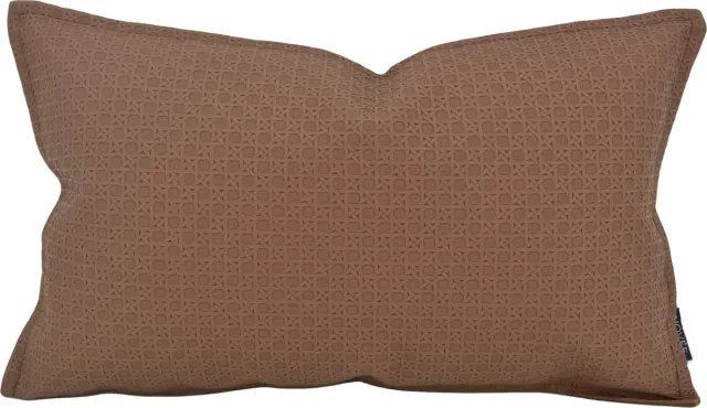 NOVÉE Embossed Brown | 30 x 50 cm | Kussenhoes | PU Leder Bruin