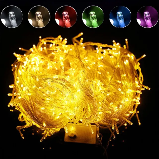 MUPOO Lichtsnoer Buiten en Binnen- IP44 20M 200LEDs Geel licht -Fairy Light-8 Modes-Kerstverlichting -Voor Kerstmis Feestverlichting Tuin