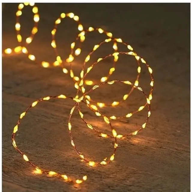 Anna's Collection Draadverlichting koper - 2x - met timer - 330 LED lampjes - classic warm - 5 mtr