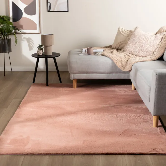 NATURL. Zacht laagpolig vloerkleed - Cozy Roze - 150x230cm