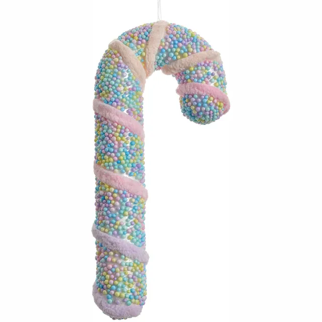 Clayre & Eef Kersthanger Zuurstok 20 cm Roze Kunststof