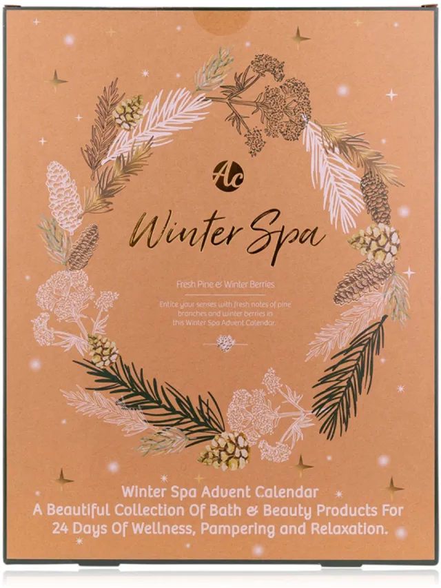 Accentra adventskalender 2026 - winter spa - bad en body - wellness - 24 dagen bad en beauty
