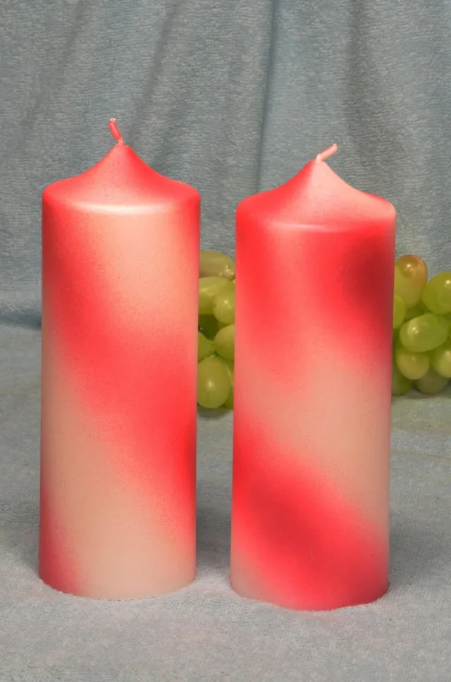 MilaNNE XXL Klok kaars in romantisch "TOTAL LOVE", de kleuren van de liefde, een prachtige handgemaakte kaars van Candles by Milanne uit Nederland - Nu met gratis Valentijnsdag geschenkkaartje rood