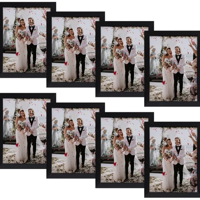 Ibenzoa Zwarte fotolijstenset voor wand- en tafeldecoratie in moderne stijl