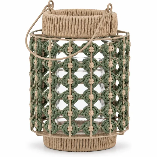 Rustik Lys Lantaarn Sophie - 18x24cm - groen
