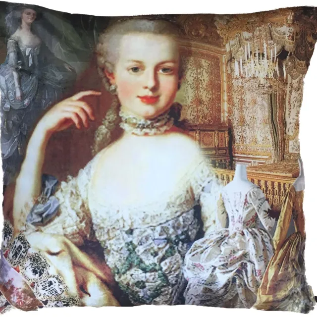 MA-Feeling Sierkussen Marie-Antoinette (Multi, 70x70 cm) - Fluweel - Uniek cadeau - Handgemaakt - Duurzaam