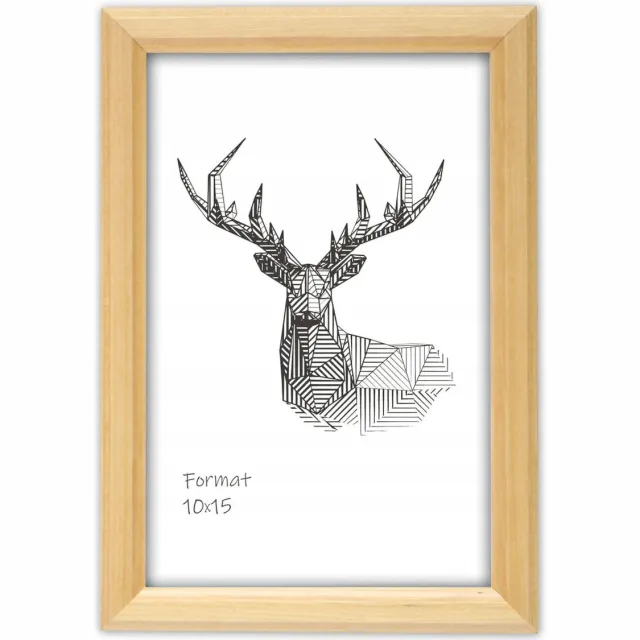 Luca Klassiek Houten Fotolijst 15x21 cm - Natuurlijk Hout
