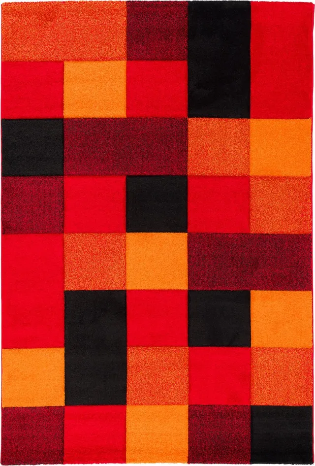 Pergamon Vloerkleed Designer Brilliant Check Rood