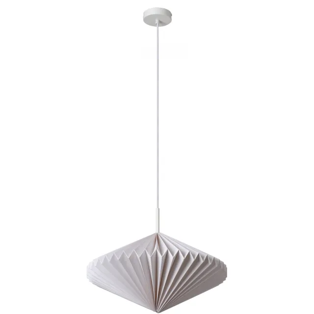 Osram DECOR Papieren Lantaarn Diamant hanglamp E27 Wit 450mm, opvouwbare papieren lamp, voor warm licht