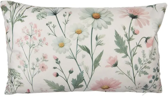 Clayre & Eef Kussenhoes 35x50 cm Beige Polyester