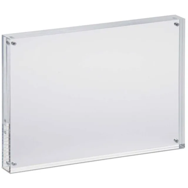 Maul MAULstyle Fotolijst - transparant - acryl - 1 stuk - 21.1 x 14.9 x 3 cm - MAUL transparant|zilver
