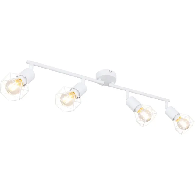 Globo VINTAGE plafondlamp eetkamerverlichting kooi spot verstelbaar Wit