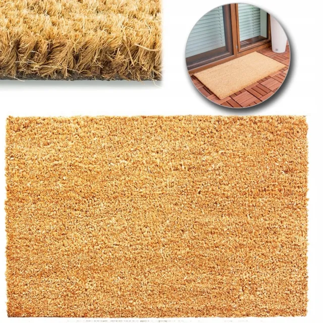 ML Kokosmat Deurmat 40x60 cm - Antislip & Natuurlijk Goudbruin