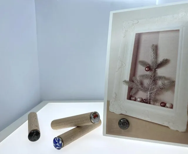 High5Wood Kaartpin Christmas set 3 + 1 gratis Fotohouder kaarthouder speciaal voor kerstmis multicolor