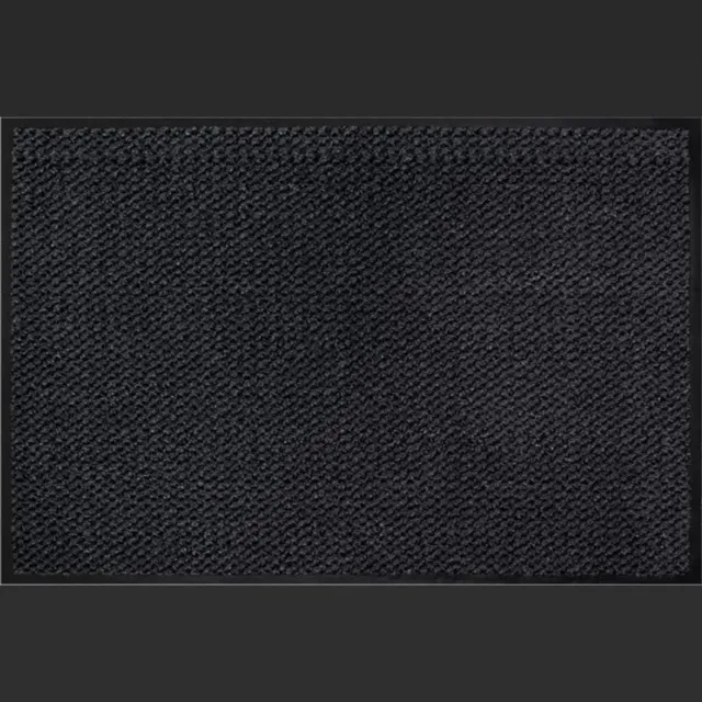 Vintag Schoonloopmat 60 × 40 cm – Compacte Deurmat voor Binnen – Antraciet