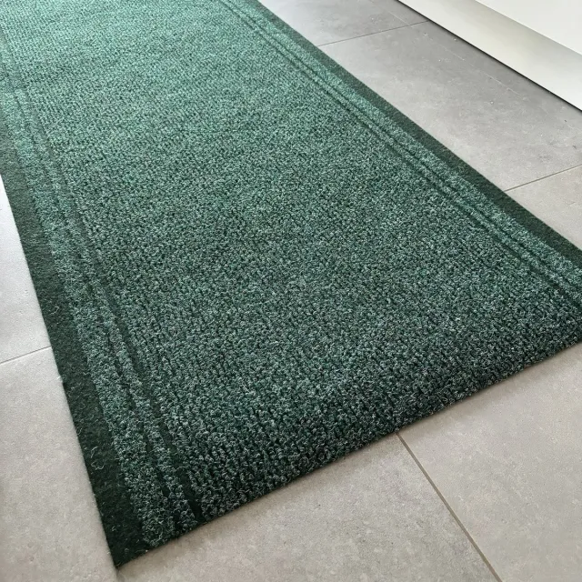 JYG Tapijtloper Club Groen 66 x 1500 cm (= 15m ) - Keukenloper - Anti Slip - snijdbaar