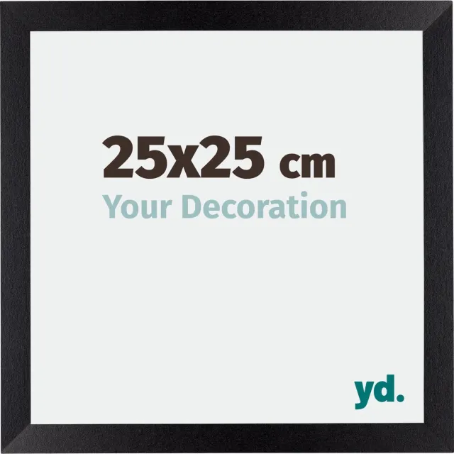 yd. Your Decoration - Fotolijst 25x25 cm - MDF - Zwart Mat - Mura