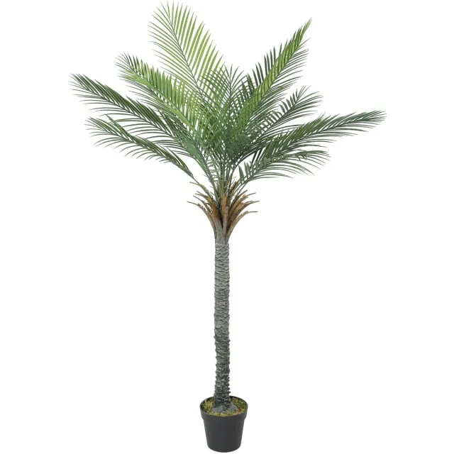 Atlasyx kunstplant - Kunstbloemen - Kunstgras - Nepplant - Kunstboom - Kunstplanten voor binnen - Onderhoudsvrij - 80 x 60 x 180cm Zwart - Groen - Bruin