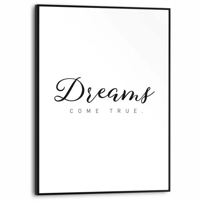 Reinders Schilderij Dreams come true - 40 x 30 - Hout - REINDERS Zwart-Wit Zwart