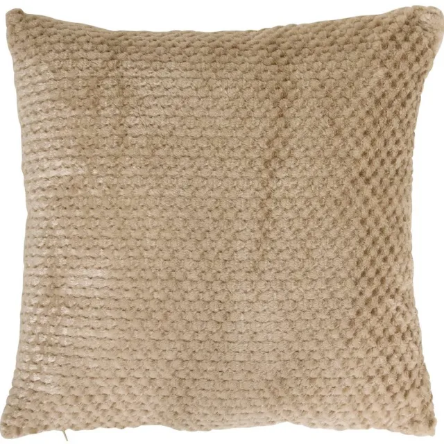 Atmosphera Créateur d'intérieur® Kussen met afneembare hoes van jacquardflanel LYNO Beige lin