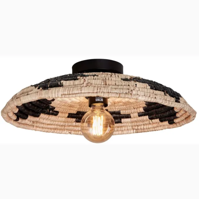 Good&Mojo Plafonniere Andros dia. 45cm, zw/nat/wit
