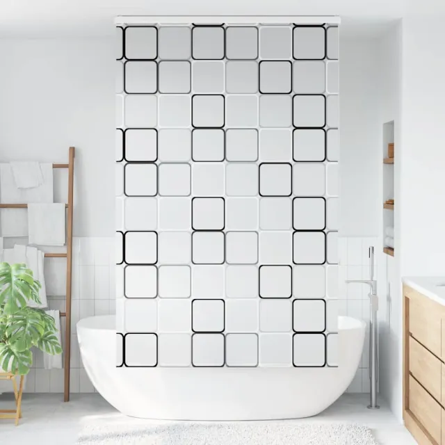 vidaXL Doucherolgordijn met cassette 140x240 cm stofbreedte 136 cm Meerkleurig