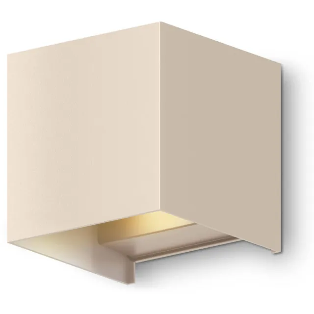 Calex Bari wandlamp – Up & Down – LED Geïntegreerd – zand
