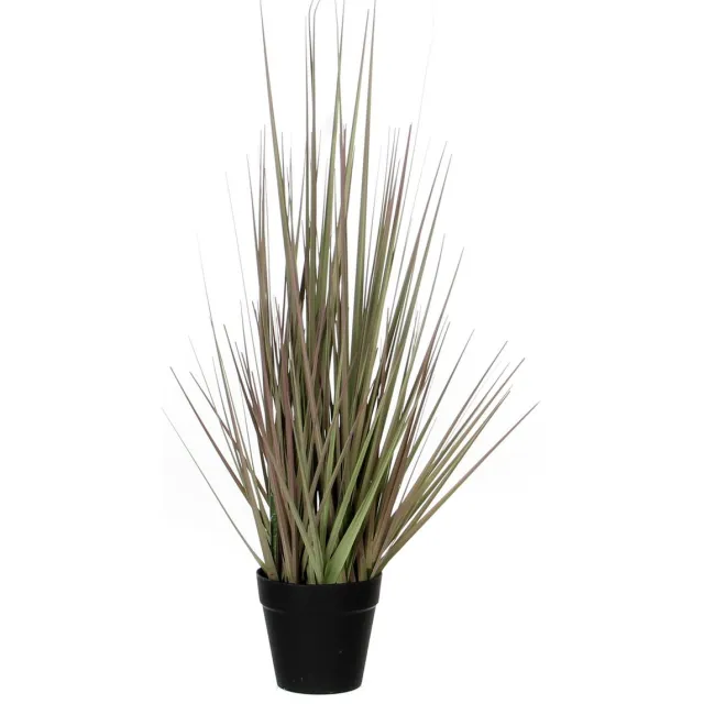 Mica Decorations Kunstplant - gras / siergras- groen/paars - H53 x D30 cm