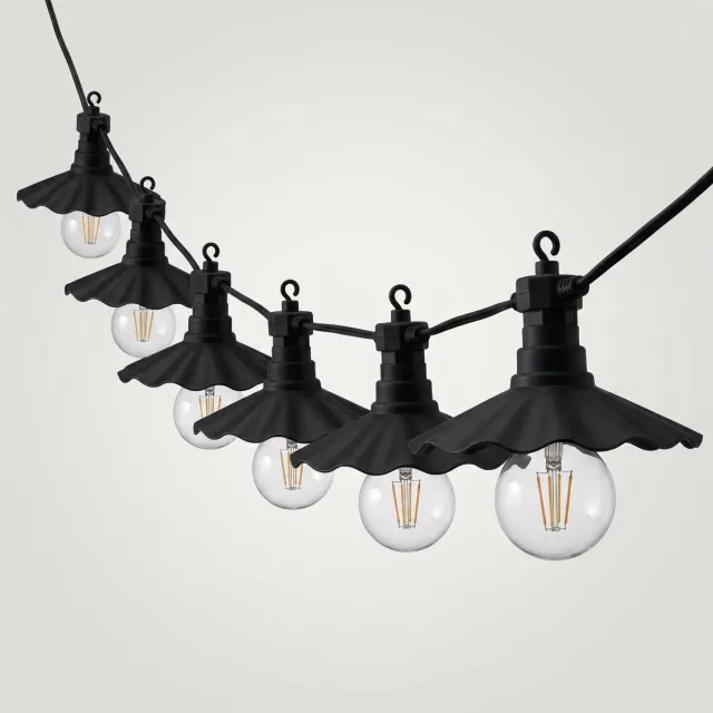Cheqo Lichtsnoer Buiten - Lichtslinger - Buitenverlichting - Tuinverlichting - Feestverlichting - Partyverlichting - Party Lights - Prikkabel - LED Filament Lampen - Lampjes Slinger - Warm Wit - Terrasverlichting - Sfeerverlichting voor Buiten