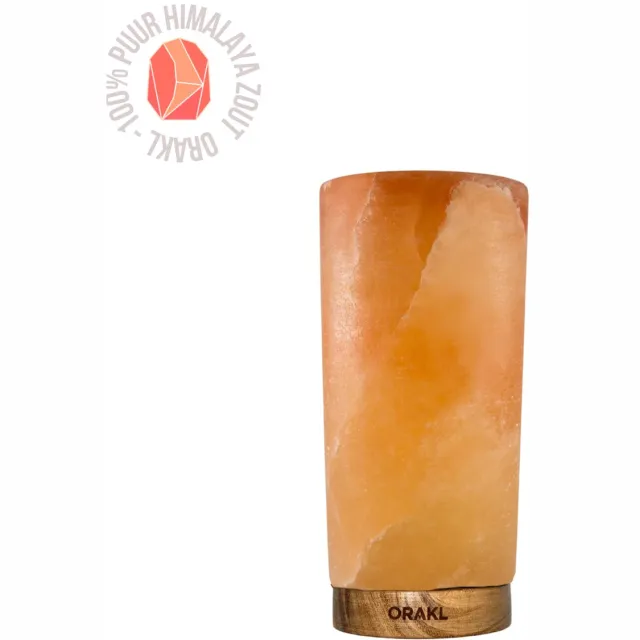 Orakl Dimbare Himalaya Zoutlamp Radiance - 2-4 KG en ca. 18 cm - Nachtlamp - Tafellamp - Puur Himalayazout Oranje
