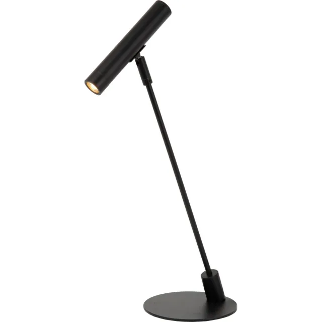 Lucide ALEC - Bureaulamp - LED 3 StepDim - G9 - 1x3W 2700K - Inclusief omwisselbare ringen - Zwart