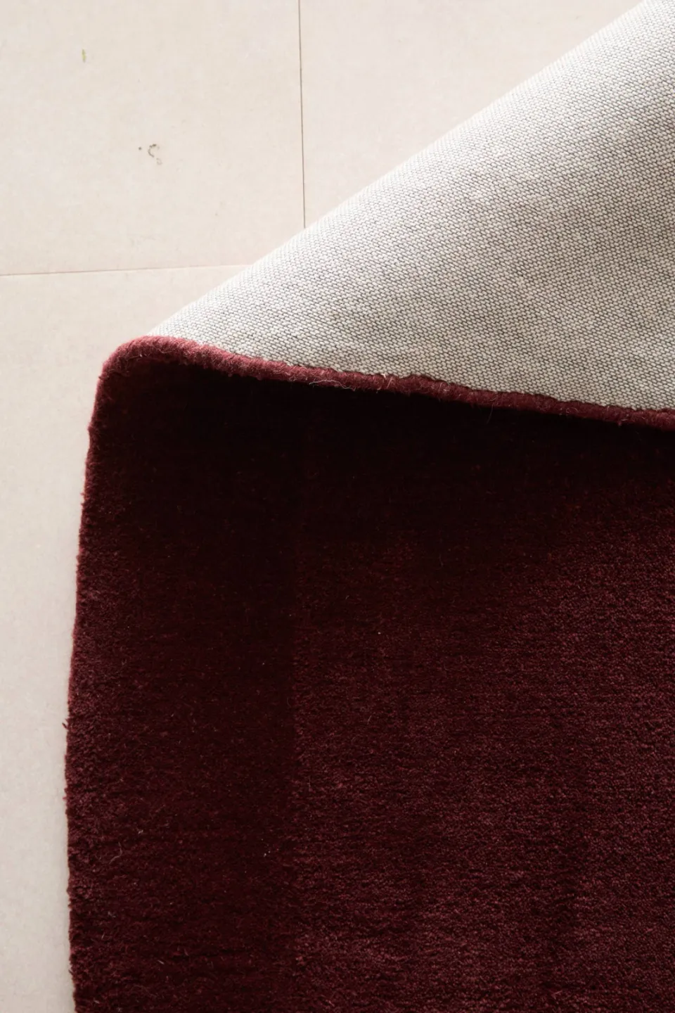 Studio LIVIT wollen vloerkleed bordeauxrood burgundy